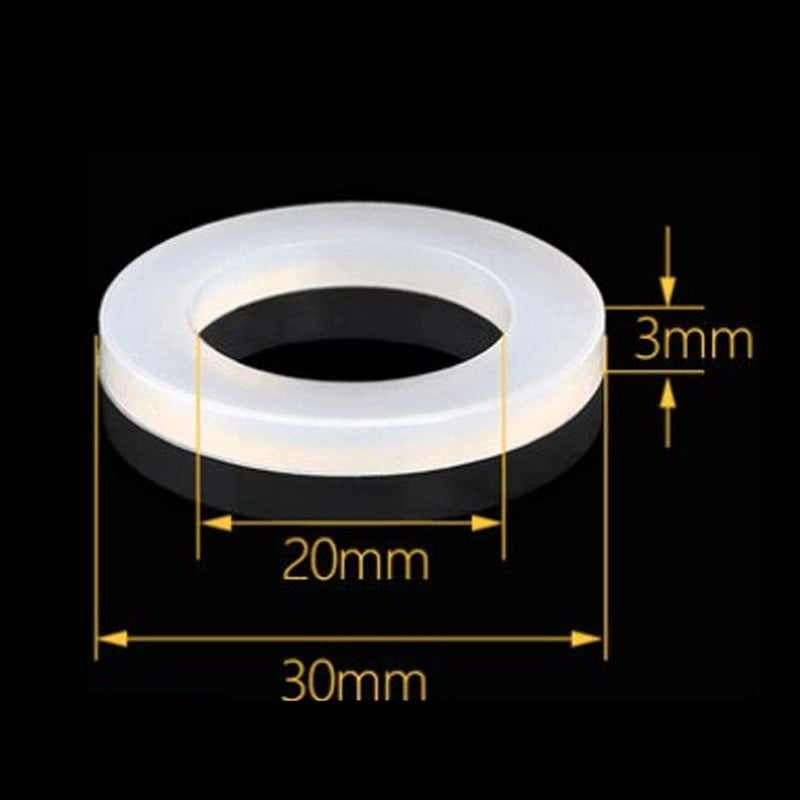 Glomora 1 Inch Silicone Washer, Rubber Washer, Silicone Spray for Rubber, Faucet Leak-Proof Sealing Gasket, O Rings Assortment, for Bellows Hoses - Image 3